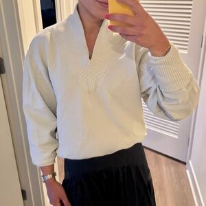 Agolde Khaki V-Neck Sweater